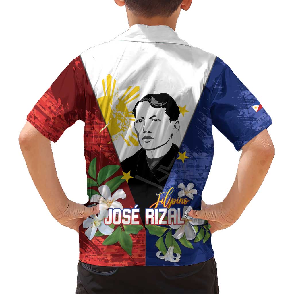 Philippines Rizal Day Hawaiian Shirt Filipino Sampaguita Grunge Style - Polynesian Pride