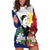 Philippines Rizal Day Hoodie Dress Filipino Sampaguita Grunge Style - Polynesian Pride