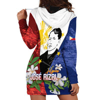 Philippines Rizal Day Hoodie Dress Filipino Sampaguita Grunge Style - Polynesian Pride