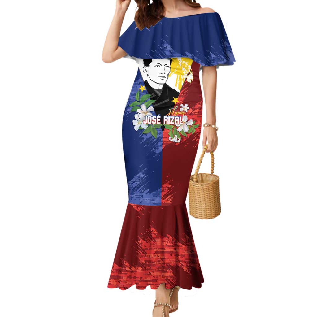 Philippines Rizal Day Mermaid Dress Filipino Sampaguita Grunge Style