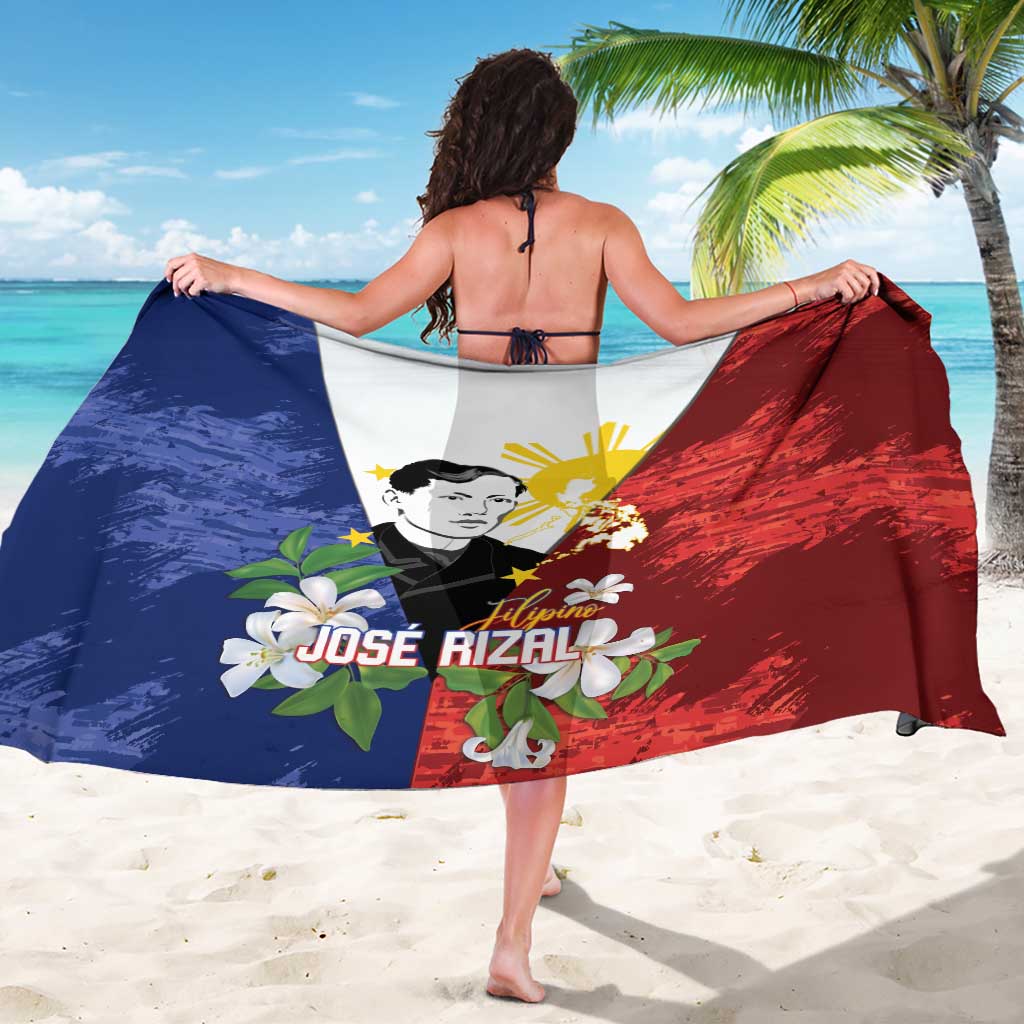 Philippines Rizal Day Sarong Filipino Sampaguita Grunge Style - Polynesian Pride
