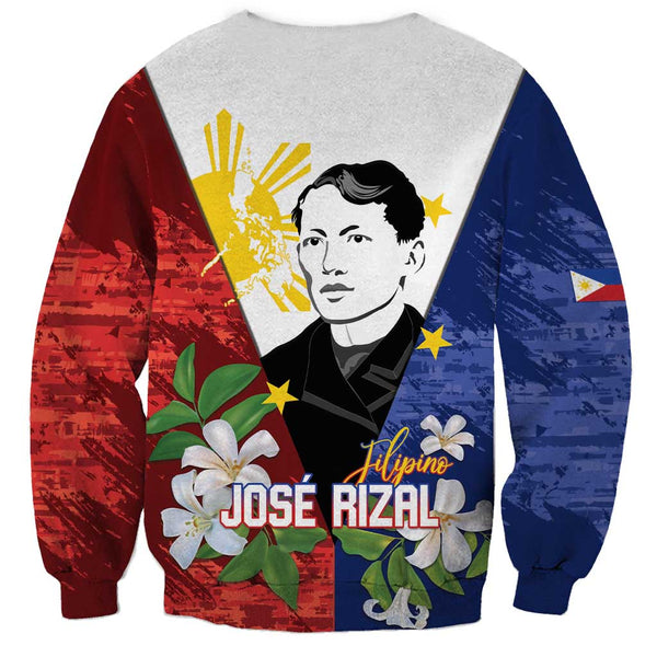 Philippines Rizal Day Sweatshirt Filipino Sampaguita Grunge Style LT14