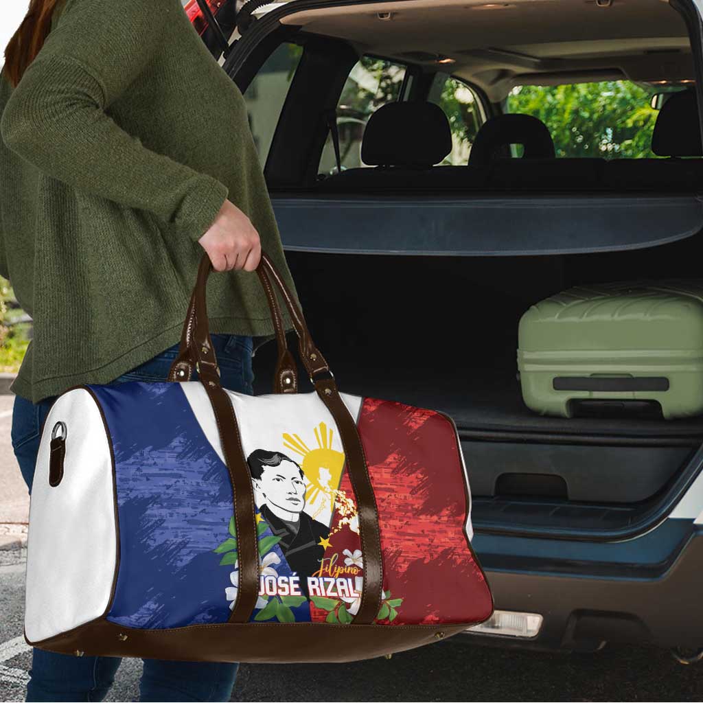 Philippines Rizal Day Travel Bag Filipino Sampaguita Grunge Style - Polynesian Pride