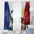 Philippines Rizal Day Window Curtain Filipino Sampaguita Grunge Style - Polynesian Pride
