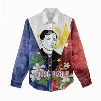 Philippines Rizal Day Women Casual Shirt Filipino Sampaguita Grunge Style - Polynesian Pride