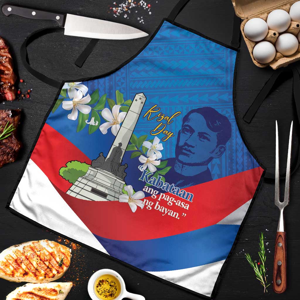 Philippines Rizal Day Apron Filipino Motto Stella Polynesian Pattern - Polynesian Pride