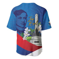 Philippines Rizal Day Baseball Jersey Filipino Motto Stella Polynesian Pattern - Polynesian Pride