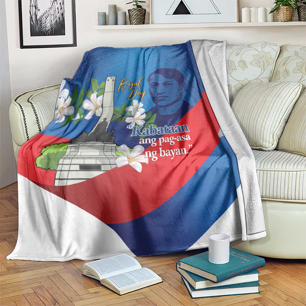 Philippines Rizal Day Blanket Filipino Motto Stella Polynesian Pattern - Polynesian Pride