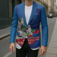 Philippines Rizal Day Blazer Filipino Motto Stella Polynesian Pattern - Polynesian Pride