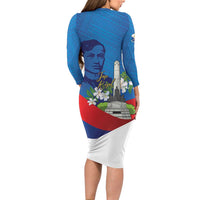 Philippines Rizal Day Family Matching Long Sleeve Bodycon Dress and Hawaiian Shirt Filipino Motto Stella Polynesian Pattern - Polynesian Pride