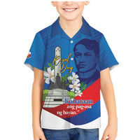 Philippines Rizal Day Family Matching Mermaid Dress and Hawaiian Shirt Filipino Motto Stella Polynesian Pattern - Polynesian Pride