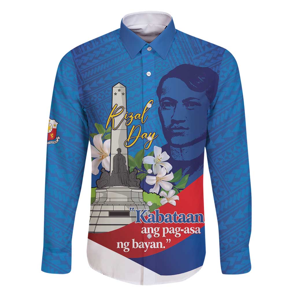 Philippines Rizal Day Family Matching Tank Maxi Dress and Hawaiian Shirt Filipino Motto Stella Polynesian Pattern - Polynesian Pride