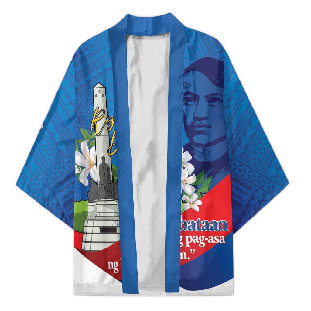 Philippines Rizal Day Kimono Filipino Motto Stella Polynesian Pattern - Polynesian Pride