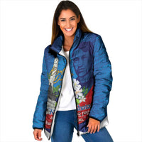 Philippines Rizal Day Padded Jacket Filipino Motto Stella Polynesian Pattern - Polynesian Pride