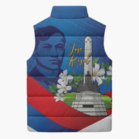 Philippines Rizal Day Sleeveless Puffer Jacket Filipino Motto Stella Polynesian Pattern - Polynesian Pride