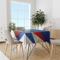 Philippines Rizal Day Tablecloth Filipino Motto Stella Polynesian Pattern - Polynesian Pride