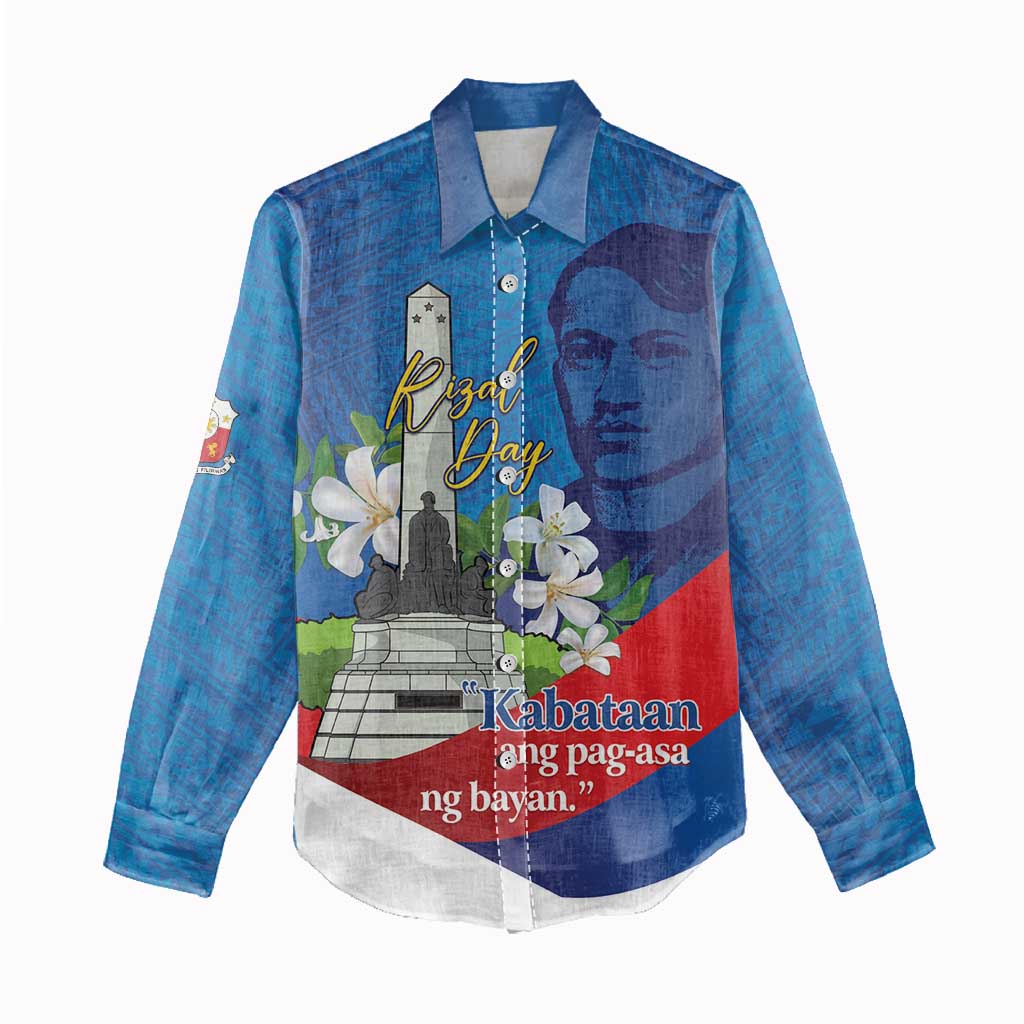 Philippines Rizal Day Women Casual Shirt Filipino Motto Stella Polynesian Pattern - Polynesian Pride
