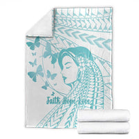 Polynesia Cervical Cancer Awareness Month Blanket Polynesian Women Faith Hope Love!