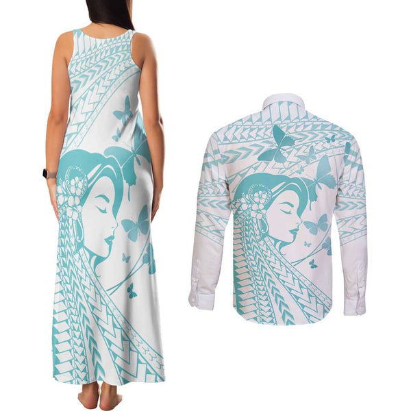 Polynesia Suicide Prevention Awareness Tank Maxi Dress Your Life Is Worth Living For Polynesian Blue Pattern LT14 main image 1