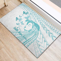 Polynesia Cervical Cancer Awareness Month Rubber Doormat Polynesian Women Faith Hope Love!