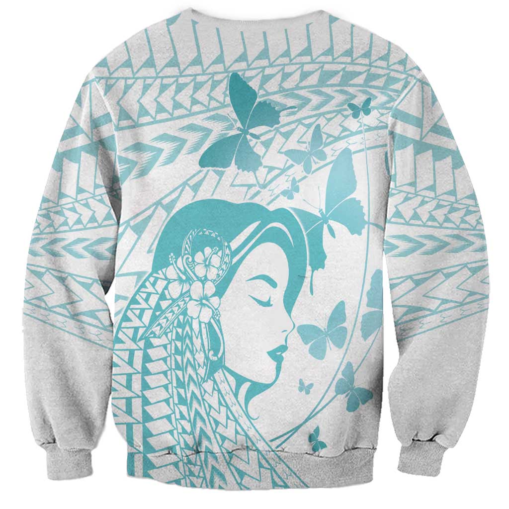 Polynesia Cervical Cancer Awareness Month Sweatshirt Polynesian Women Faith Hope Love!