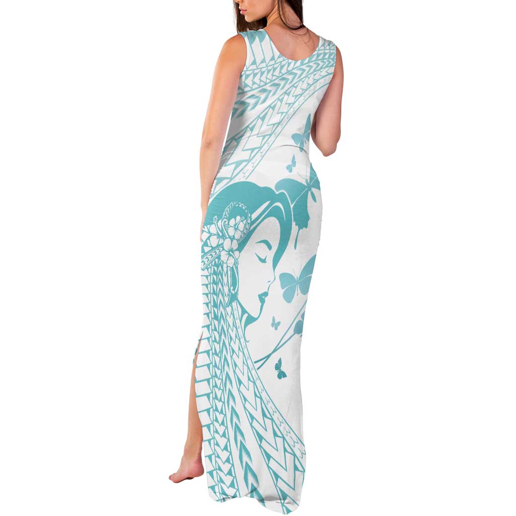 Polynesia Cervical Cancer Awareness Month Tank Maxi Dress Polynesian Women Faith Hope Love!