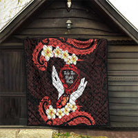 Polynesia AIDS Awareness Month Quilt Take The Rights Path Polynesian Pattern
