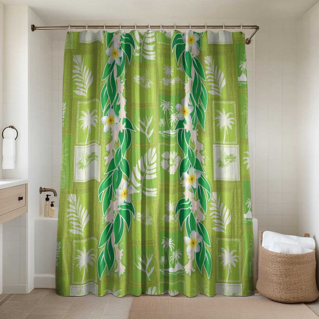 Aloha Hawaii Tuberose Lei Bathroom Set Tropical Vibes Green Color - Polynesian Pride