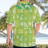 Aloha Hawaii Tuberose Lei Hawaiian Shirt Tropical Vibes Green Color - Polynesian Pride