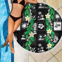 Aloha Hawaii Tuberose Lei Beach Blanket Tropical Vibes Black Color - Polynesian Pride