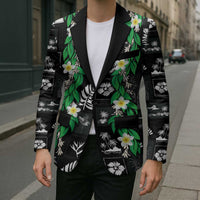 Aloha Hawaii Tuberose Lei Blazer Tropical Vibes Black Color - Polynesian Pride