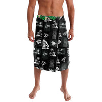 Aloha Hawaii Tuberose Lei Lavalava Tropical Vibes Black Color - Polynesian Pride