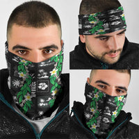 Aloha Hawaii Tuberose Lei Neck Gaiter Tropical Vibes Black Color - Polynesian Pride