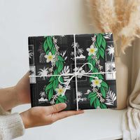 Aloha Hawaii Tuberose Lei Wrapping Paper Tropical Vibes Black Color - Polynesian Pride