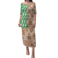 Aloha Hawaii Palaka Tuberose Lei Puletasi Hawaiian Quilt Seamless Style - Polynesian Pride