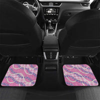 Pink Hawaii Palaka Honohono Pikake Car Mats Hawaiian Orchid Lei Polynesian Pattern - Polynesian Pride