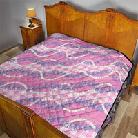 Pink Hawaii Palaka Honohono Pikake Quilt Hawaiian Orchid Lei Polynesian Pattern - Polynesian Pride