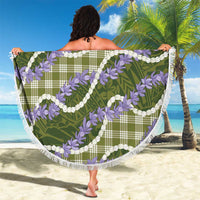 Green Hawaii Palaka Honohono Pikake Beach Blanket Hawaiian Orchid Lei Polynesian Pattern - Polynesian Pride