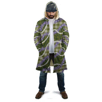 Green Hawaii Palaka Honohono Pikake Cloak Hawaiian Orchid Lei Polynesian Pattern - Polynesian Pride