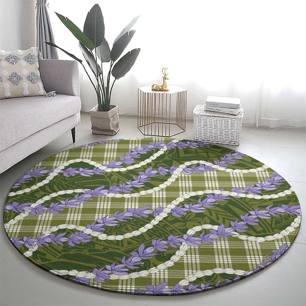 Home / Products / Green Hawaii Palaka Honohono Pikake Round Carpet ...