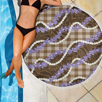 Brown Hawaii Palaka Honohono Pikake Beach Blanket Hawaiian Orchid Lei Polynesian Pattern - Polynesian Pride