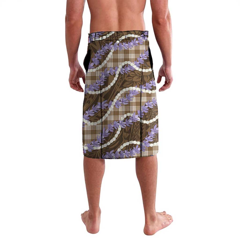 Brown Hawaii Palaka Honohono Pikake Lavalava Hawaiian Orchid Lei Polynesian Pattern - Polynesian Pride