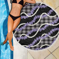 Black Hawaii Palaka Honohono Pikake Beach Blanket Hawaiian Orchid Lei Polynesian Pattern - Polynesian Pride