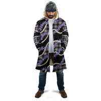 Black Hawaii Palaka Honohono Pikake Cloak Hawaiian Orchid Lei Polynesian Pattern - Polynesian Pride