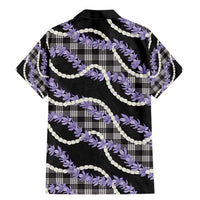 Black Hawaii Palaka Honohono Pikake Family Matching Mermaid Dress and Hawaiian Shirt Hawaiian Orchid Lei Polynesian Pattern - Polynesian Pride