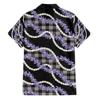 Black Hawaii Palaka Honohono Pikake Family Matching Puletasi and Hawaiian Shirt Hawaiian Orchid Lei Polynesian Pattern - Polynesian Pride