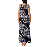 Black Hawaii Palaka Honohono Pikake Family Matching Tank Maxi Dress and Hawaiian Shirt Hawaiian Orchid Lei Polynesian Pattern - Polynesian Pride