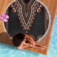 Bula Fiji Dashiki Vintage Fijian Masi Tapa Pattern Beach Blanket LT14 - Polynesian Pride
