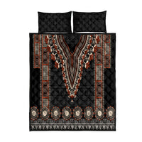 Bula Fiji Dashiki Vintage Fijian Masi Tapa Pattern Quilt Bed Set LT14 Brown - Polynesian Pride