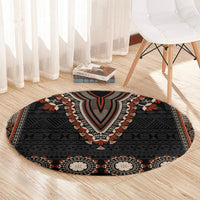 Bula Fiji Dashiki Vintage Fijian Masi Tapa Pattern Round Carpet LT14 - Polynesian Pride